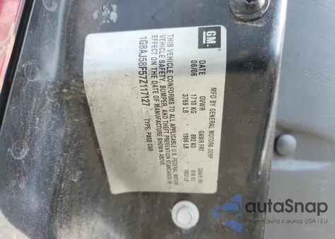 2007 Saturn Ion Level 2 from USA, damaged, VIN 1G8AJ58F57Z117127